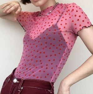 Love Bites|Mesh|Crop Tee